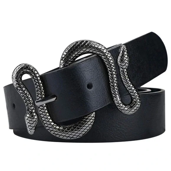 Accessories | Vintage Snake Belt Pu Leather | Poshmark